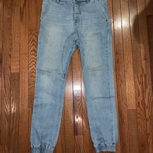 Men’s M Light Wash Denim Jogger